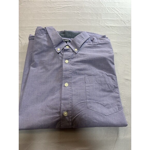 Mix & NY Purple Short Sleeve Button Down Shirt Men's XL - Picture 12 of 12